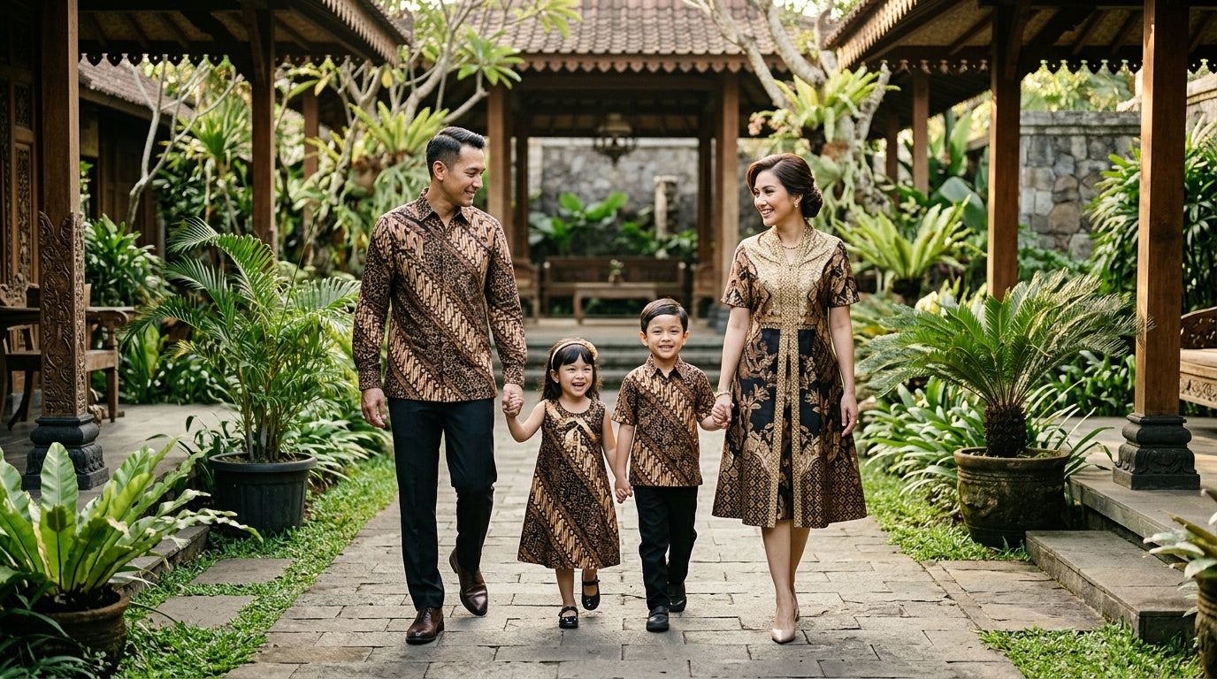 Harmoni Keluarga Busana Sarimbit Premium Dobby